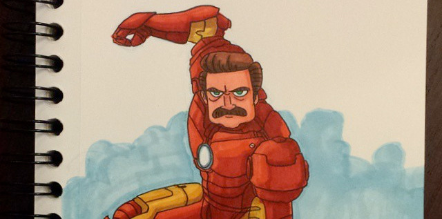 Iron Man - Ron Man - Ron Swanson