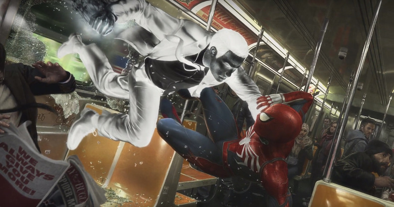 Spider-Man PS4 - Negative Man Fights Spider-Man