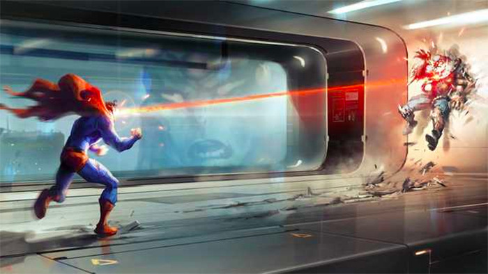 Superman Canceled Video Game Concept Art
