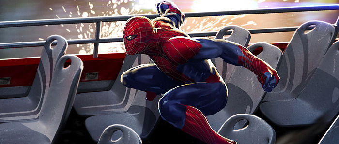 Amazing Spider-Man - Cut Bus Chase Concept Art