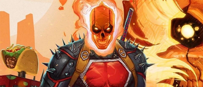 Deadpool as Ghost Rider