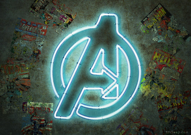 Avengers Neon