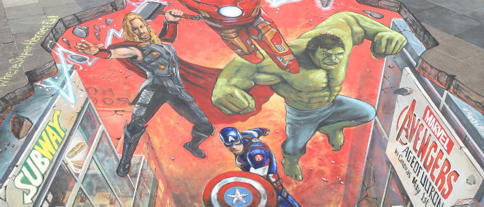 Subway Avengers Street Art