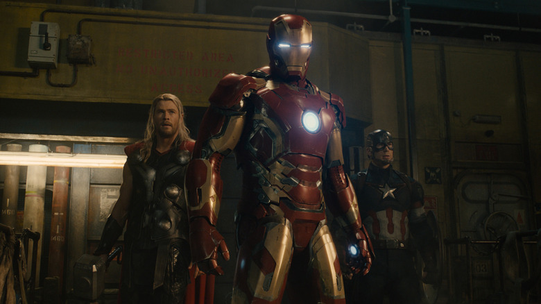 Age of Ultron Thor, Iron Man and Cap