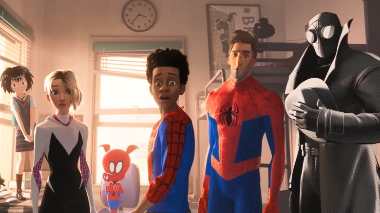 Spider-Man Into the Spider-Verse team