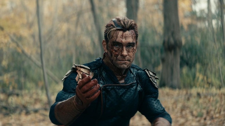 Homelander covered in blood in The Boys