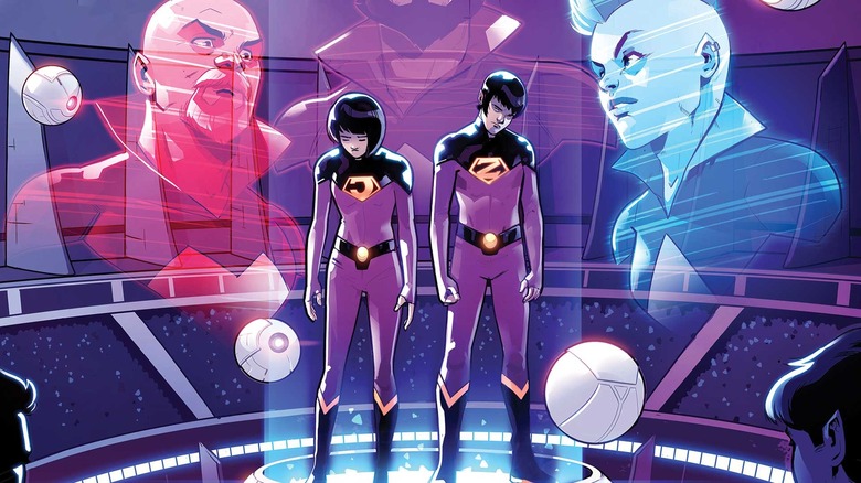 Wonder Twins comic book art