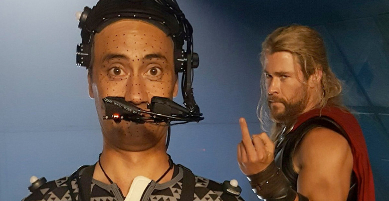 Thor Ragnarok - Taika Waititi and Chris Hemsworth