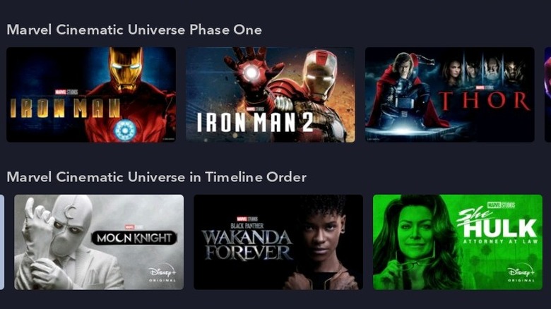 MCU timeline order Disney+ 