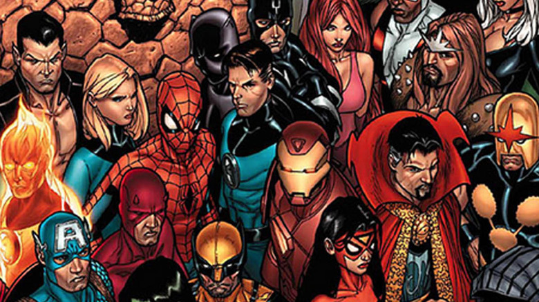 Marvel Comics heroes assembled