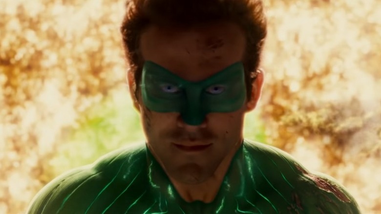 Green Lantern smirking