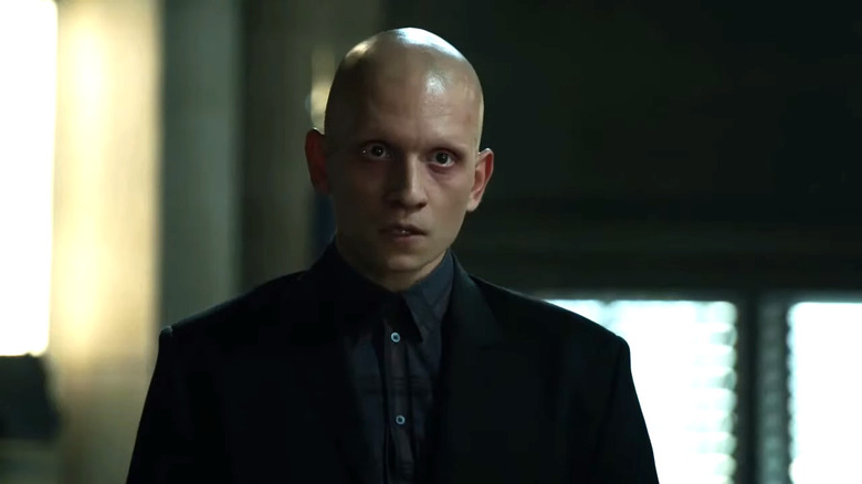Anthony Carrigan's Victor Zsasz staring in Gotham