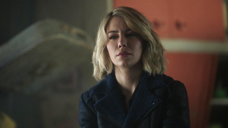 Jennifer Holland's Emilia Harcourt staring in Peacemaker