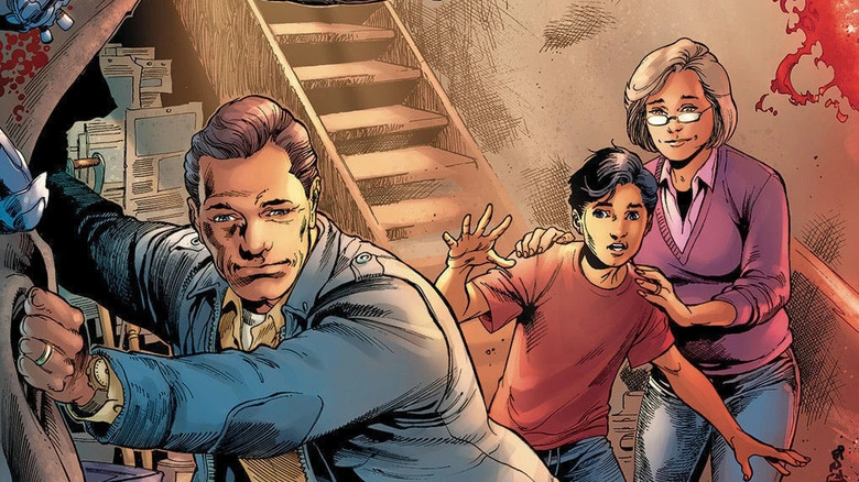 Jonathan and Martha Kent show Clark his heritage