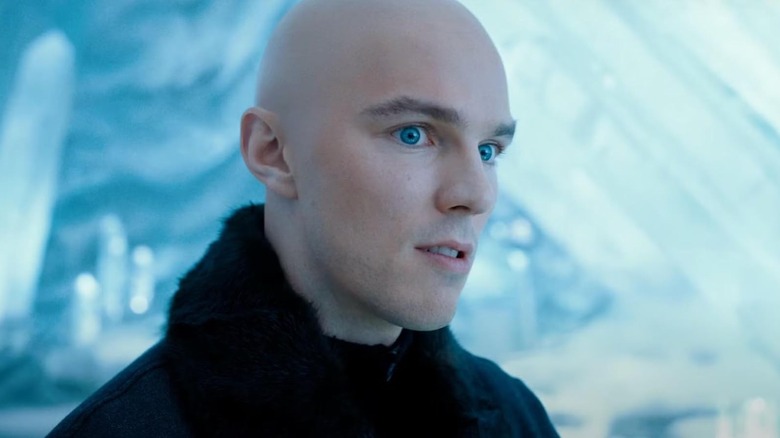 Lex Luthor standing in the Fortress of Solitude in Superman (2025)