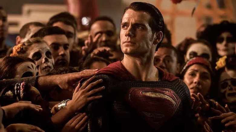 Superman in a crowd