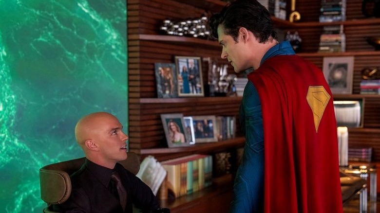 Lex and Superman facing off
