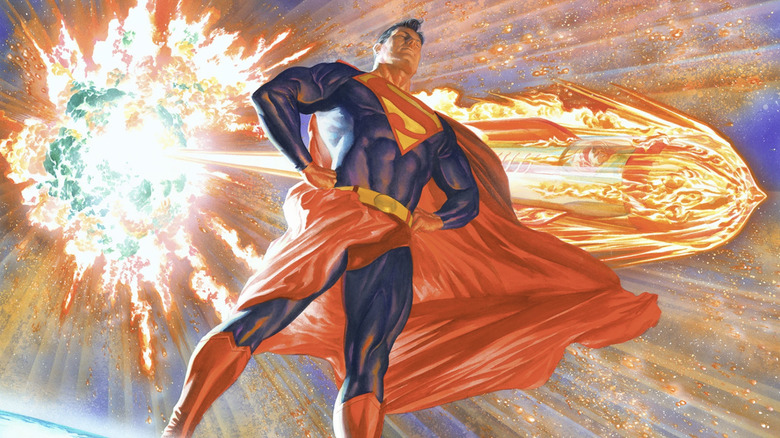 Superman origin story, Krypton destroyed by Alex Ross