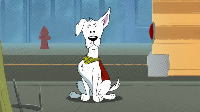 Krypto looks surprised in Krypto Saves the Day