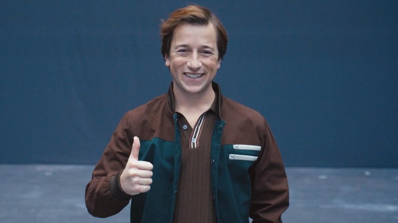 Jimmy Olsen giving a thumbs up in Superman