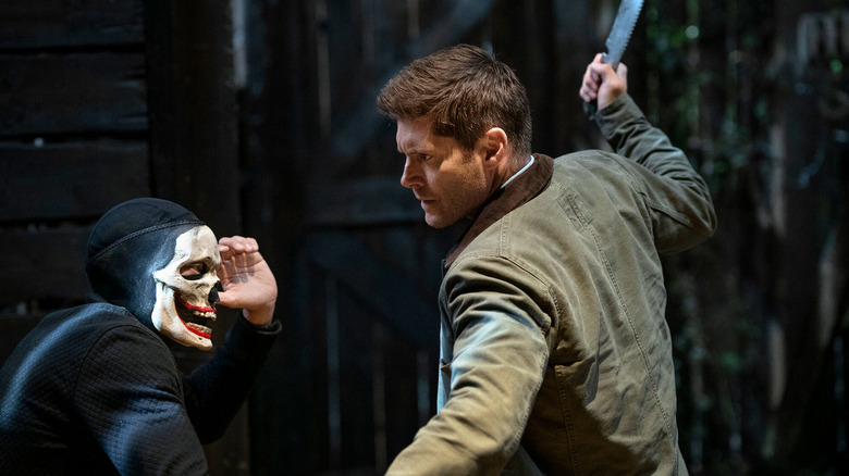 Dean Winchester slays a vampire