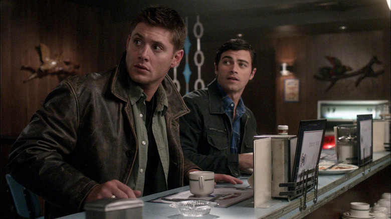 Jensen Ackles and Matt Cohen in Supernatural