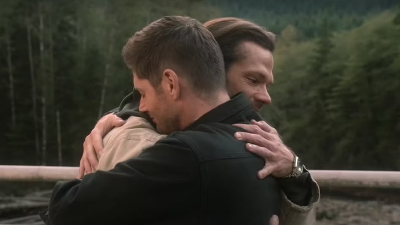 Sam and Dean hug 