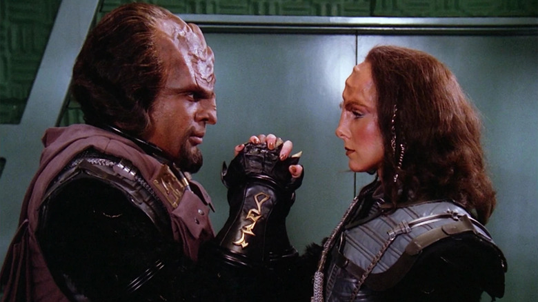 Michael Dorn and Suzie Plakson on Star Trek: The Next Generation