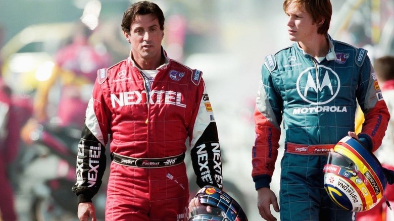 Joe and Jimmy walk the track in Driven