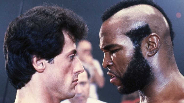 Sylvester Stallone and Mr. T in Rocky III