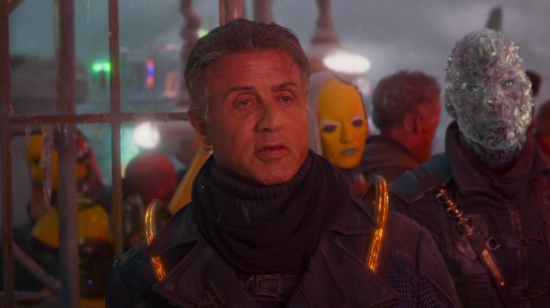 Stakar Ogord looks on disapprovingly in Guardians of the Galaxy Vol. 2