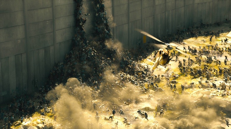 World War Z zombie wall