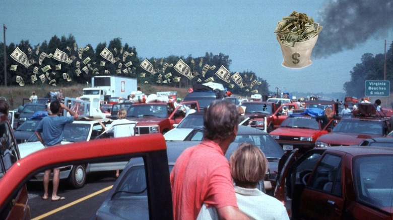 Deep Impact asteroid scene money