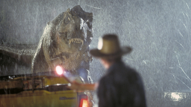 Jurassic park T-rex scene