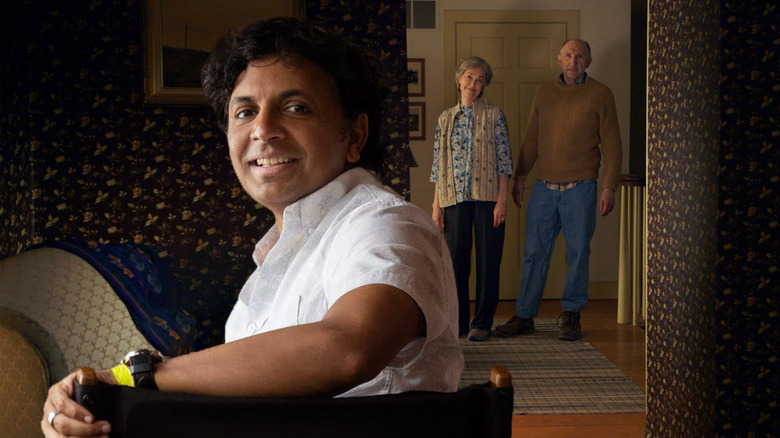 The Visit / M Night Shyamalan on the set of Knock at the Cabin