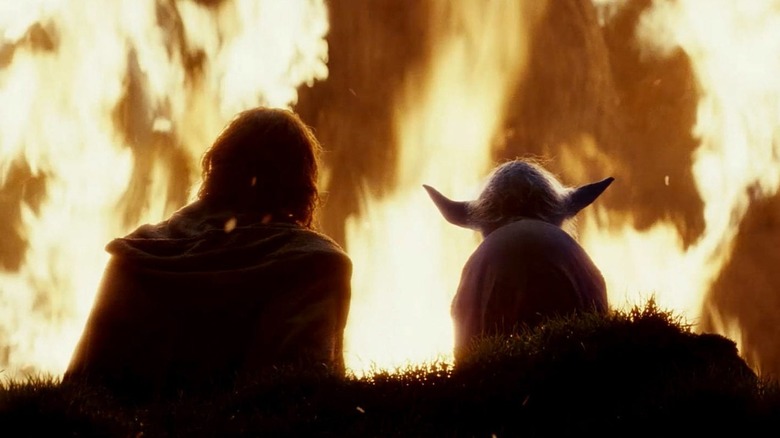 The Last Jedi Yoda and Luke 