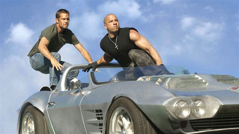Dom and Brian in Fast Five