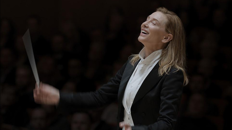 Cate Blanchett's Lydia Tár conducts her orchestra