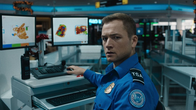 Taron Egerton as Ethan Kopek in Carry-On