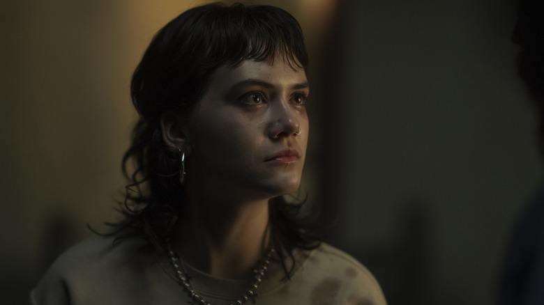 Emilia Jones as Maeve looking angry in Task Episode 1