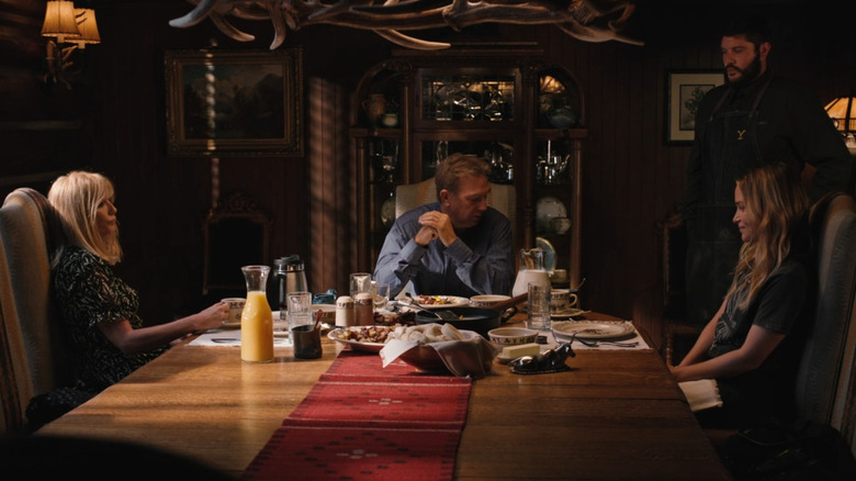 Beth Dutton staring at Summer Higgins on Yellowstone