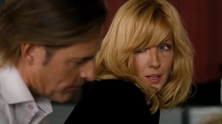 Beth Dutton sitting at a bar on Yellowstone