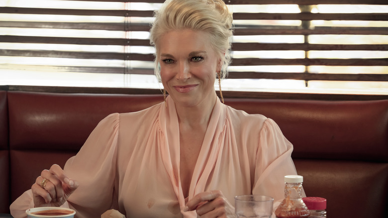 Rebecca smiles at a BBQ restaurant in Ted Lasso Season 4