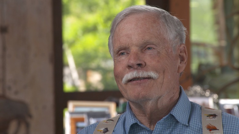Ted Turner appearing in an interview on CBS Sunday Morning