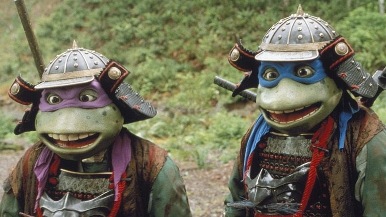 Donatello and Leonardo in samurai outfits