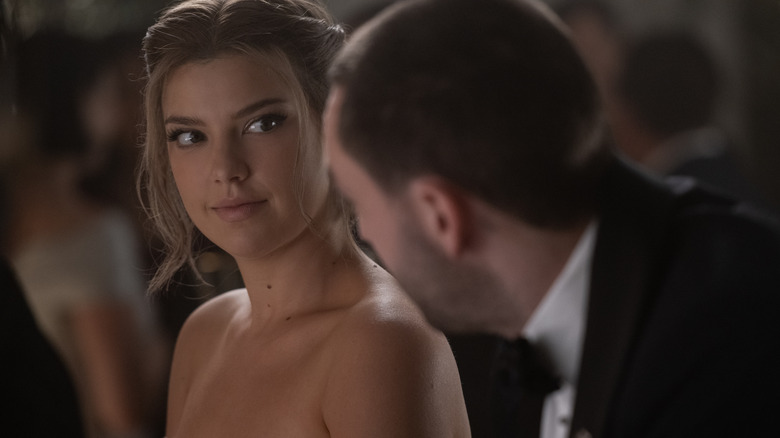 Bree talking to Stephen at a wedding on Tell Me Lies