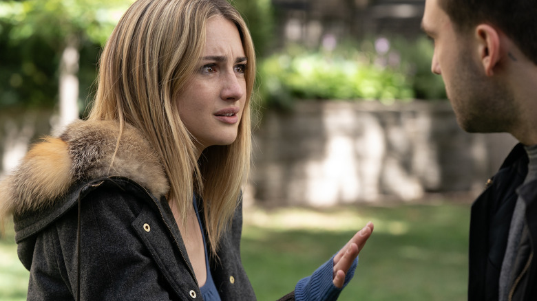 Lucy yelling at Stephen at Baird on Tell Me Lies