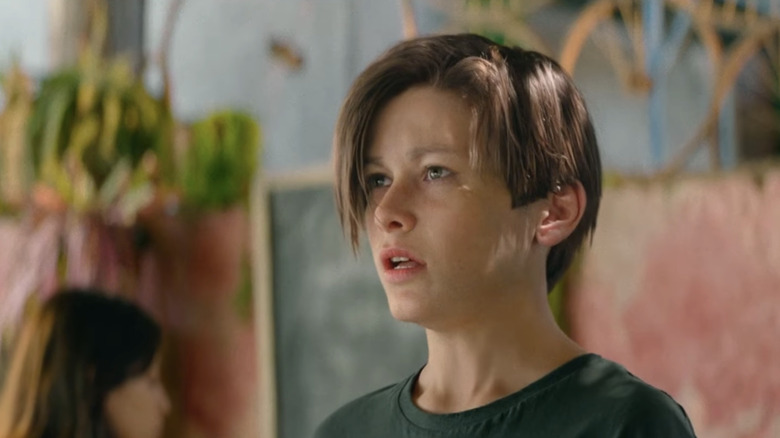 Edward Furlong's John Connor looks shocked in closeup in Terminator Dark Fate