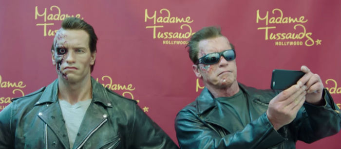 Terminator Hollywood prank