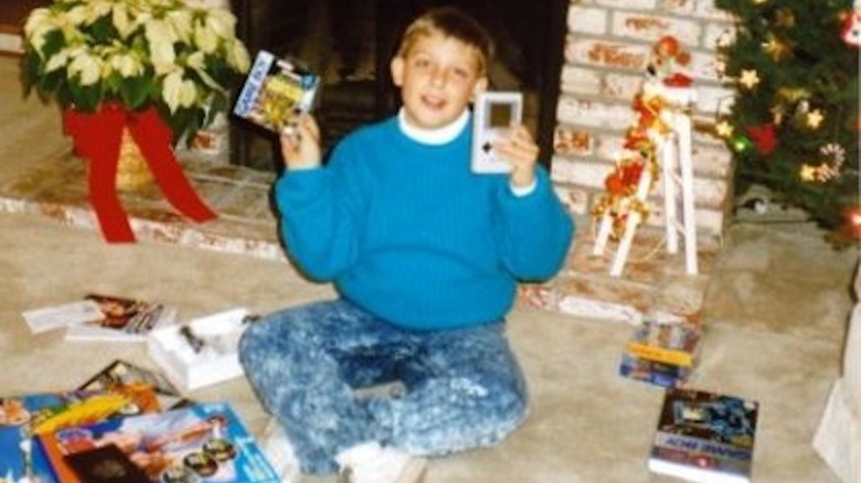 Eric Vespe and his new Gameboy
